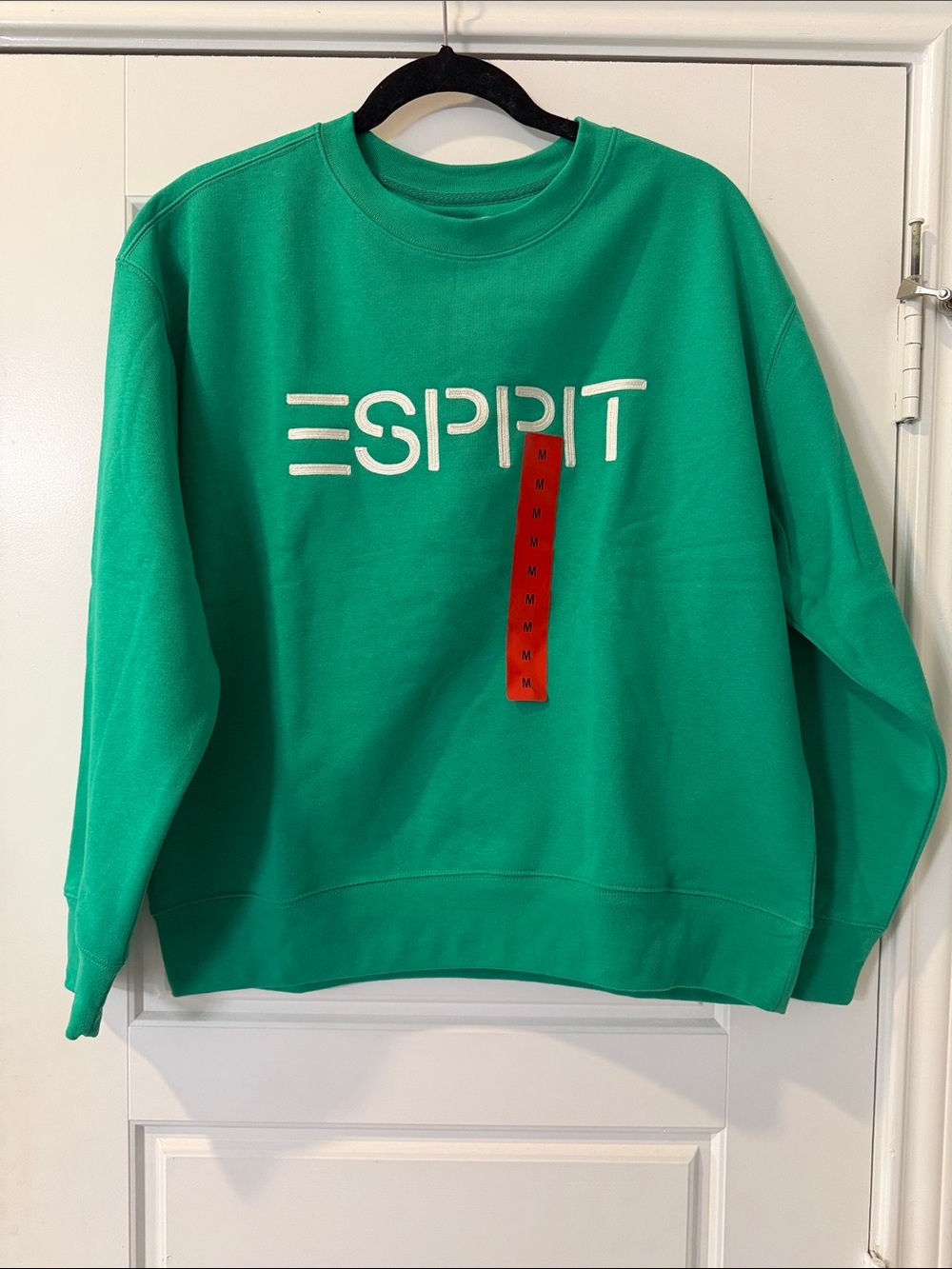 Esprit Bright Green Crewneck Sweatshirt with White Logo